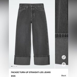 COS FACADE TURN-UP JEANS